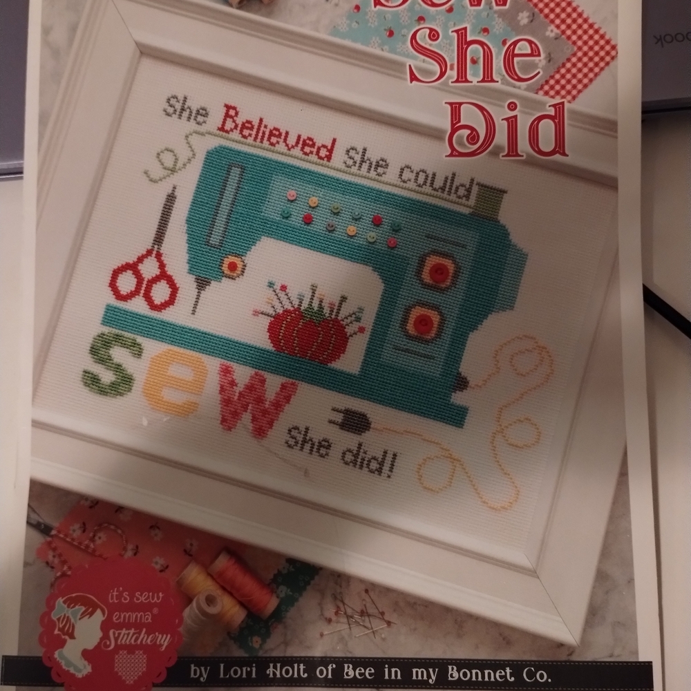 Sewing Machine Cross Stitch Pattern